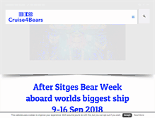 Tablet Screenshot of cruise4bears.com